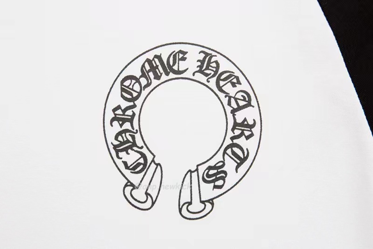 Chrome Hearts Horseshoe Baseball White Black T Shirt (2) - www.newkick.vip